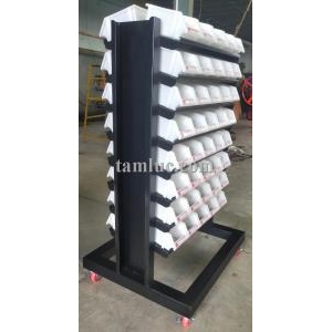 Kệ đựng linh kiện, kệ dụng cụ 2 mặt - khay trung